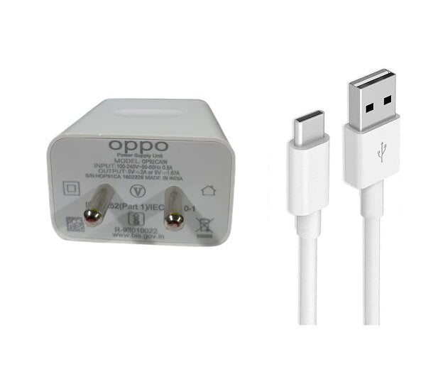 Oppo 18W  Adapter With Type-C Cable