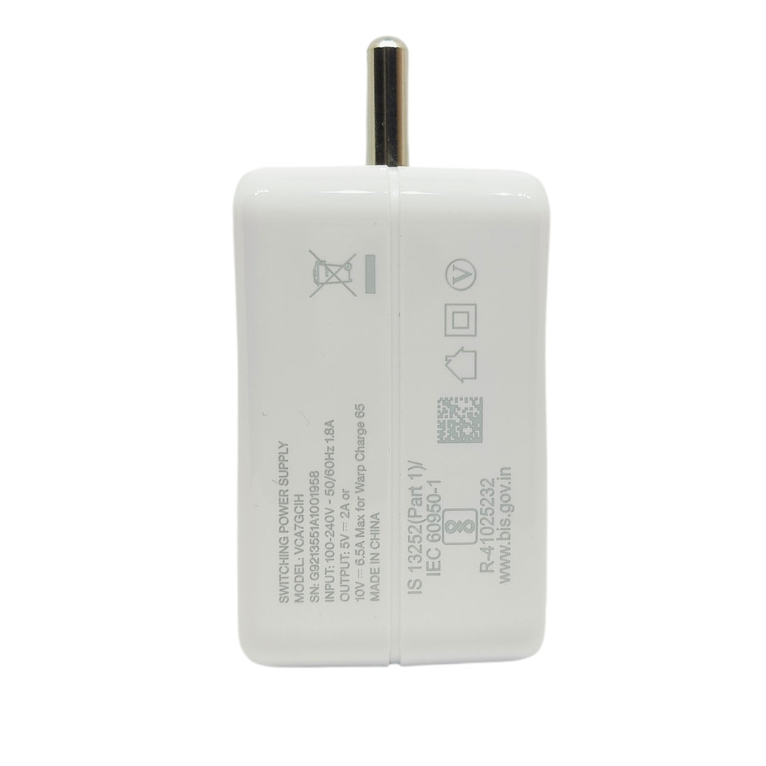 Oneplus 65W Warp Charge Type C Charger (Adapter With Cable)