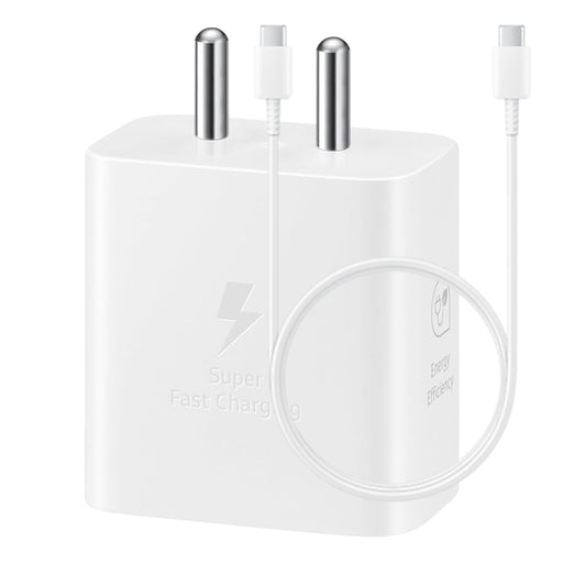 Samsung 25W Type C-C Charger White 2024 (Adapter With Cable)