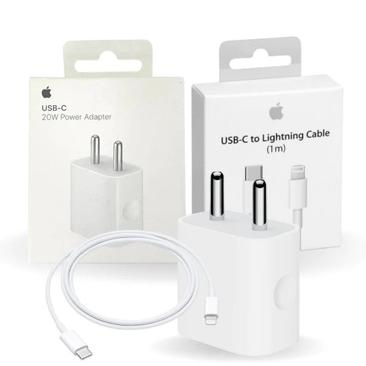 Apple iPhone 20W Power Adapter With USB-C To Lightning Cable For All Apple Devices