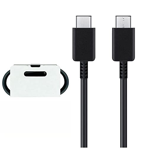 Samsung 45w Superfast Adapter With Type C To C Cable Black Charger