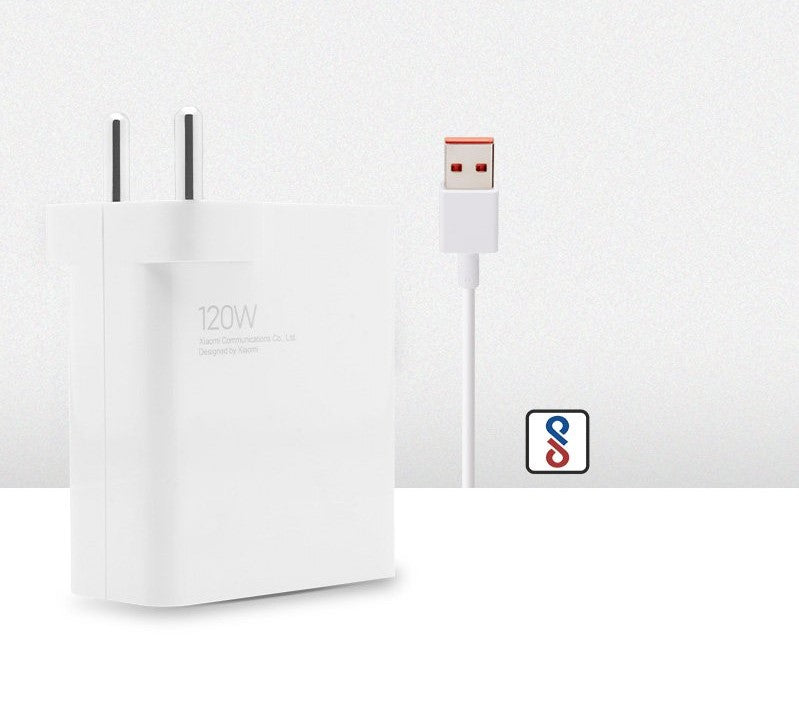 MI 120W HyperCharge Adapter and Cable For Redmi Devices