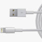 Apple Iphone Lightning To Usb Cable (1M) Cable (Sync and Charge, White) For All Apple Devices