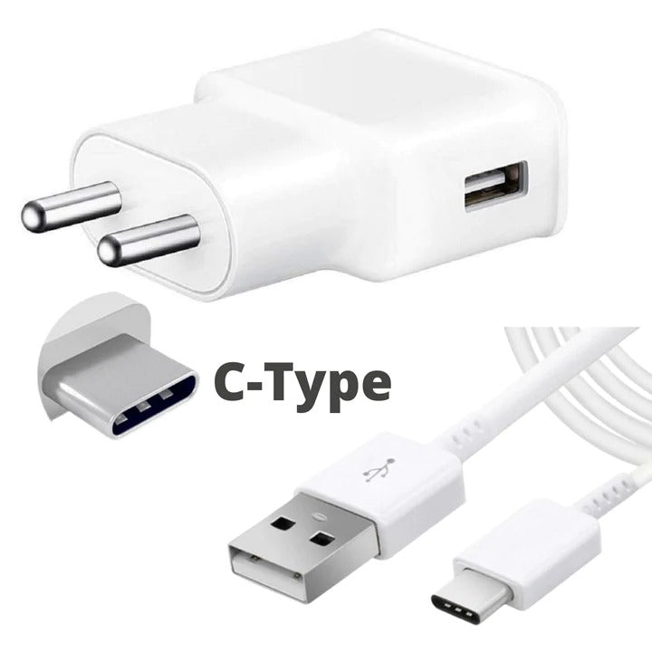 Samsung 15w Travel Adapter With Type C Cable White Charger