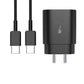 Samsung Superfast Charging 25w Adapter With C To C Cable Black Charger