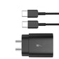 Samsung Superfast Charging 25w Adapter With C To C Cable Black Charger