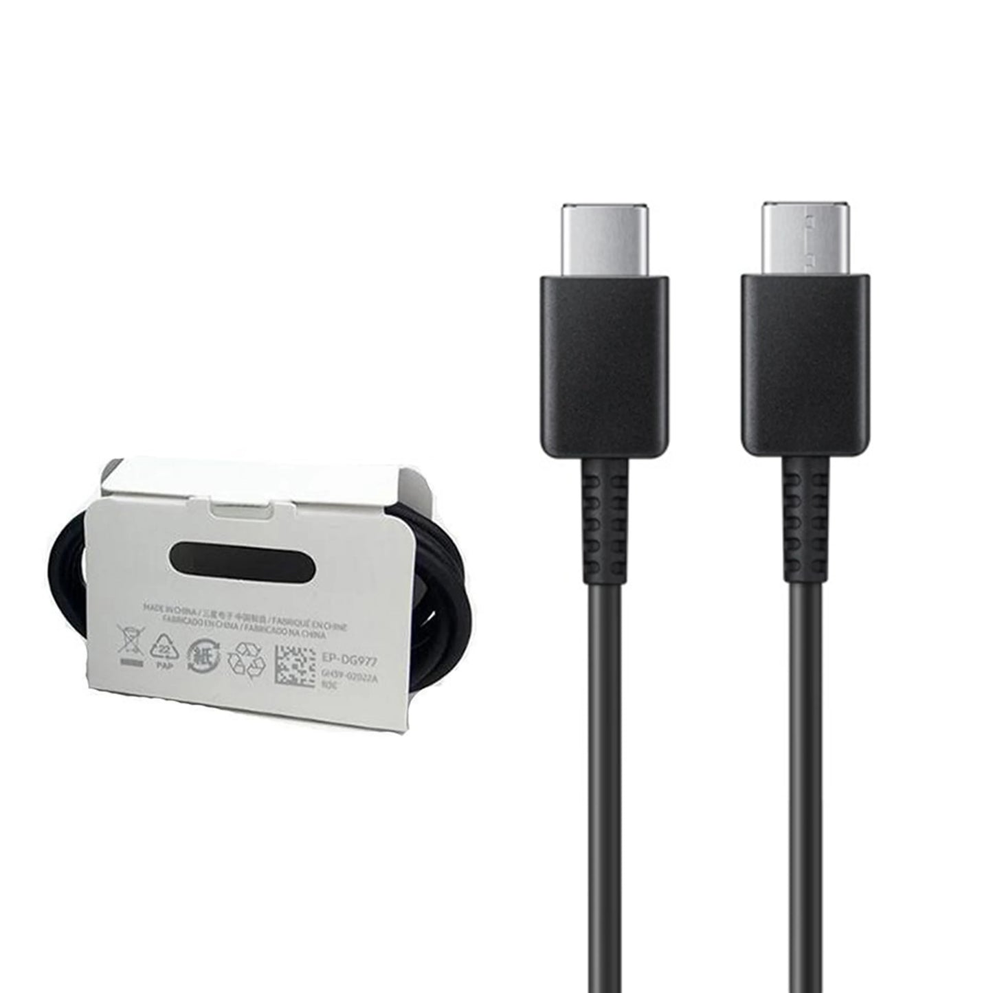 Samsung Superfast Charging 25w Adapter With C To C Cable Black Charger