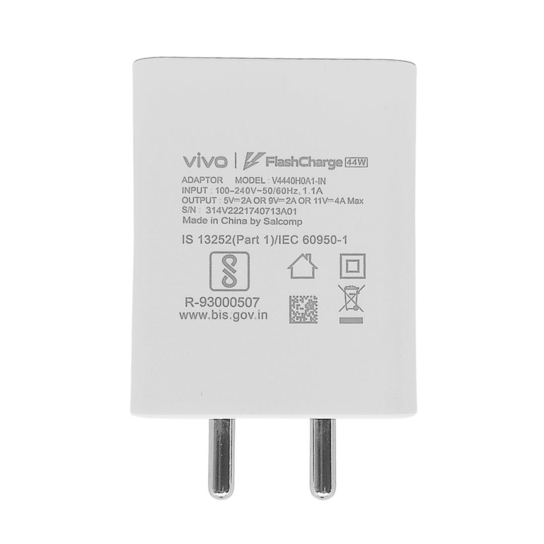 Vivo 44W Flashcharge Adapter (Only Adapter)